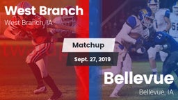 Matchup: West Branch High vs. Bellevue  2019