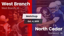 Matchup: West Branch High vs. North Cedar  2019