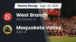 Recap: West Branch  vs. Maquoketa Valley  2020