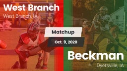 Matchup: West Branch High vs. Beckman  2020