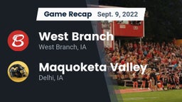 Recap: West Branch  vs. Maquoketa Valley  2022