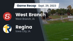 Recap: West Branch  vs. Regina  2023