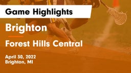 Brighton  vs Forest Hills Central  Game Highlights - April 30, 2022