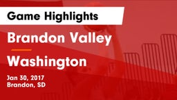 Brandon Valley  vs Washington  Game Highlights - Jan 30, 2017