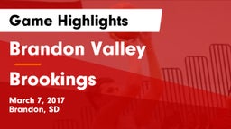 Brandon Valley  vs Brookings  Game Highlights - March 7, 2017
