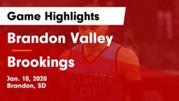 Brandon Valley  vs Brookings  Game Highlights - Jan. 10, 2020