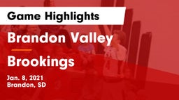 Brandon Valley  vs Brookings  Game Highlights - Jan. 8, 2021