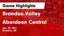 Brandon Valley  vs Aberdeen Central  Game Highlights - Jan. 29, 2021