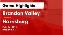 Brandon Valley  vs Harrisburg  Game Highlights - Feb. 16, 2021