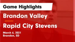 Brandon Valley  vs Rapid City Stevens  Game Highlights - March 6, 2021