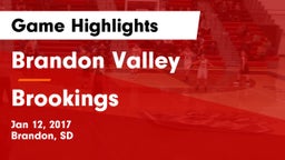 Brandon Valley  vs Brookings  Game Highlights - Jan 12, 2017