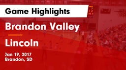 Brandon Valley  vs Lincoln  Game Highlights - Jan 19, 2017