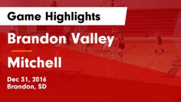 Brandon Valley  vs Mitchell  Game Highlights - Dec 31, 2016