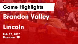 Brandon Valley  vs Lincoln  Game Highlights - Feb 27, 2017