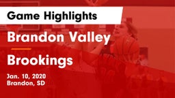Brandon Valley  vs Brookings  Game Highlights - Jan. 10, 2020