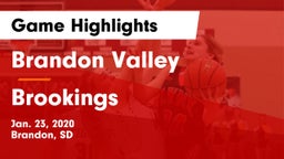 Brandon Valley  vs Brookings  Game Highlights - Jan. 23, 2020