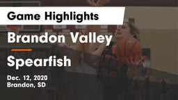 Brandon Valley  vs Spearfish  Game Highlights - Dec. 12, 2020