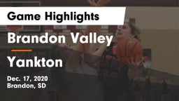 Brandon Valley  vs Yankton  Game Highlights - Dec. 17, 2020