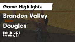Brandon Valley  vs Douglas  Game Highlights - Feb. 26, 2021
