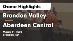 Brandon Valley  vs Aberdeen Central  Game Highlights - March 11, 2021