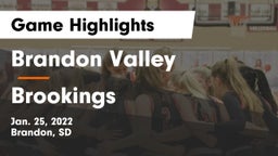 Brandon Valley  vs Brookings  Game Highlights - Jan. 25, 2022