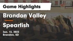 Brandon Valley  vs Spearfish  Game Highlights - Jan. 13, 2023