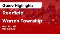 Deerfield  vs Warren Township  Game Highlights - Nov. 24, 2018