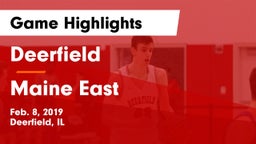 Deerfield  vs Maine East  Game Highlights - Feb. 8, 2019