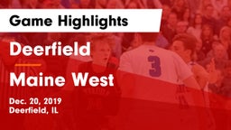 Deerfield  vs Maine West  Game Highlights - Dec. 20, 2019