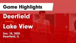 Deerfield  vs Lake View  Game Highlights - Jan. 18, 2020