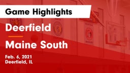 Deerfield  vs Maine South  Game Highlights - Feb. 6, 2021