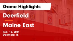 Deerfield  vs Maine East  Game Highlights - Feb. 13, 2021
