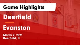 Deerfield  vs Evanston  Game Highlights - March 2, 2021