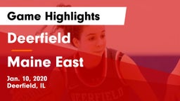 Deerfield  vs Maine East  Game Highlights - Jan. 10, 2020