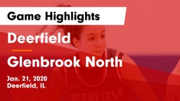 Deerfield  vs Glenbrook North  Game Highlights - Jan. 21, 2020