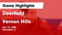 Deerfield  vs Vernon Hills  Game Highlights - Jan. 31, 2020
