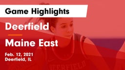 Deerfield  vs Maine East  Game Highlights - Feb. 12, 2021