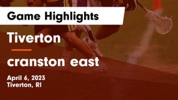 Tiverton  vs cranston east Game Highlights - April 6, 2023