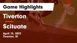 Tiverton  vs Scituate Game Highlights - April 13, 2023