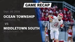 Recap: Ocean Township  vs. Middletown South  2016