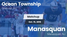 Matchup: Ocean Township High vs. Manasquan  2016