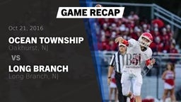 Recap: Ocean Township  vs. Long Branch  2016