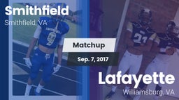 Matchup: Smithfield High vs. Lafayette  2017
