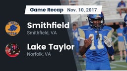Recap: Smithfield  vs. Lake Taylor  2017