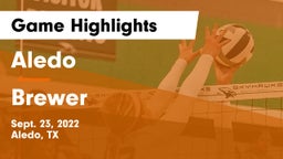Aledo  vs Brewer  Game Highlights - Sept. 23, 2022