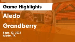 Aledo  vs Grandberry Game Highlights - Sept. 12, 2023