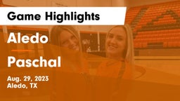 Aledo  vs Paschal  Game Highlights - Aug. 29, 2023