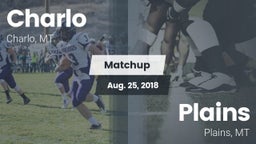 Matchup: Charlo  vs. Plains  2018