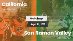 Matchup: California High vs. San Ramon Valley  2017