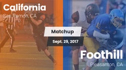 Matchup: California High vs. Foothill  2017